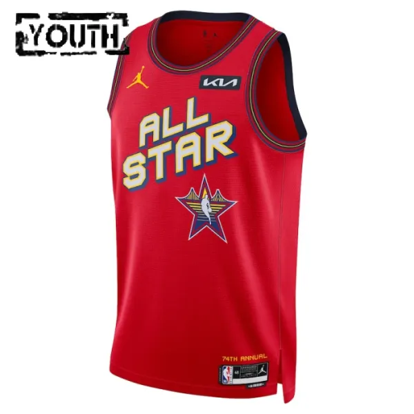 Maglia Jordan Giannis Antetokounmpo All Star 2025 Swingman Rosso - Bambino