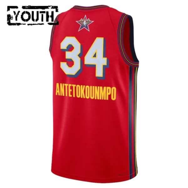 Maglia Jordan Giannis Antetokounmpo All Star 2025 Swingman Rosso - Bambino