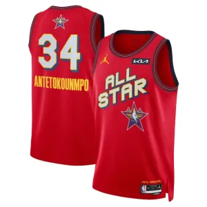 Maglia Jordan Giannis Antetokounmpo All Star 2025 Swingman Rosso - Uomo