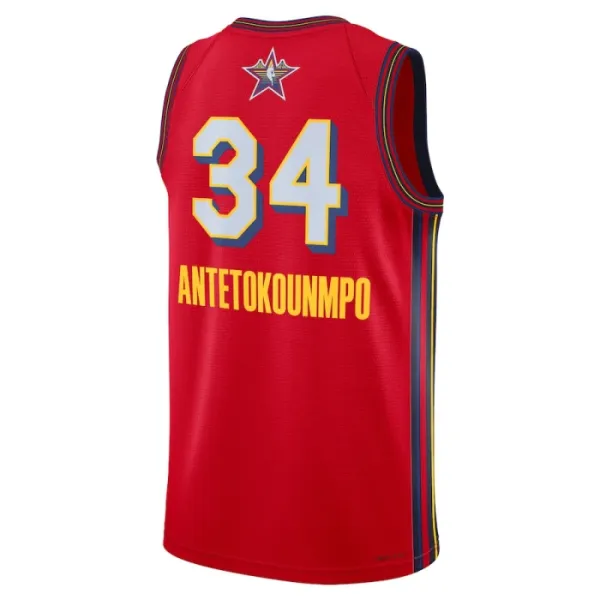 Maglia Jordan Giannis Antetokounmpo All Star 2025 Swingman Rosso - Uomo