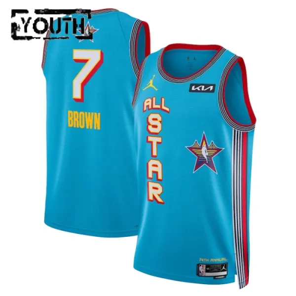 Maglia Jordan Jaylen Brown All Star 2025 Swingman Blu - Bambino
