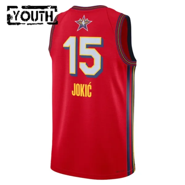 Maglia Jordan Nikola Jokic All Star 2025 Swingman Rosso - Bambino