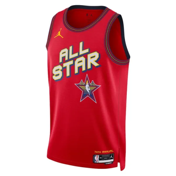 Maglia Jordan Nikola Jokic All Star 2025 Swingman Rosso - Uomo