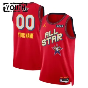 Maglia Jordan Personalizzata All Star 2025 Swingman Rosso - Bambino