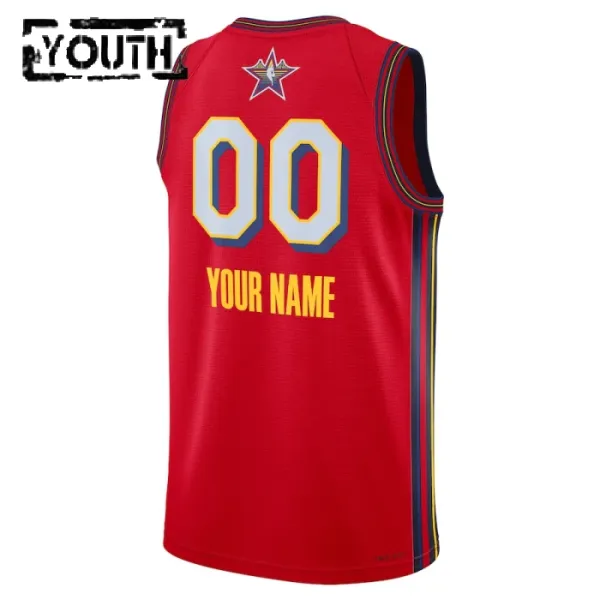 Maglia Jordan Personalizzata All Star 2025 Swingman Rosso - Bambino