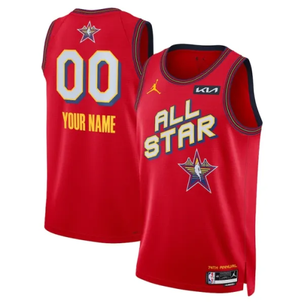 Maglia Jordan Personalizzata All Star 2025 Swingman Rosso - Uomo