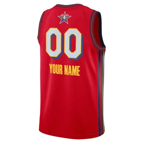Maglia Jordan Personalizzata All Star 2025 Swingman Rosso - Uomo