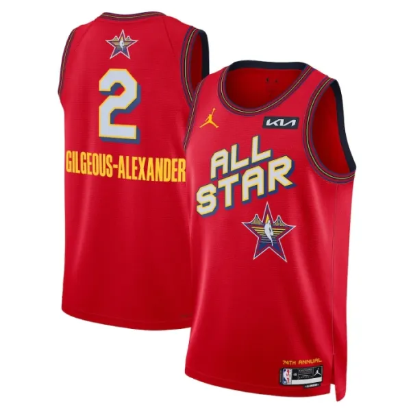 Maglia Jordan Shai Gilgeous Alexander All Star 2025 Swingman Rosso - Uomo