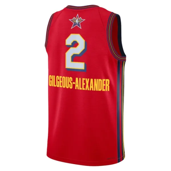 Maglia Jordan Shai Gilgeous Alexander All Star 2025 Swingman Rosso - Uomo