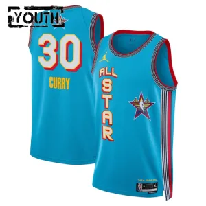 Maglia Jordan Stephen Curry All Star 2025 Swingman Blu - Bambino