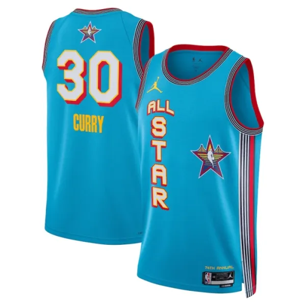 Maglia Jordan Stephen Curry All Star 2025 Swingman Blu - Uomo Maglia Jordan Stephen Curry All Star 2025 Swingman Blu - Uomo