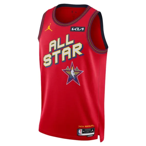 Maglia Jordan Victor Wembanyama All Star 2025 Swingman Rosso - Uomo