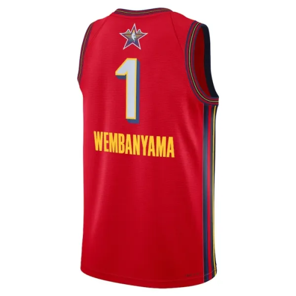 Maglia Jordan Victor Wembanyama All Star 2025 Swingman Rosso - Uomo
