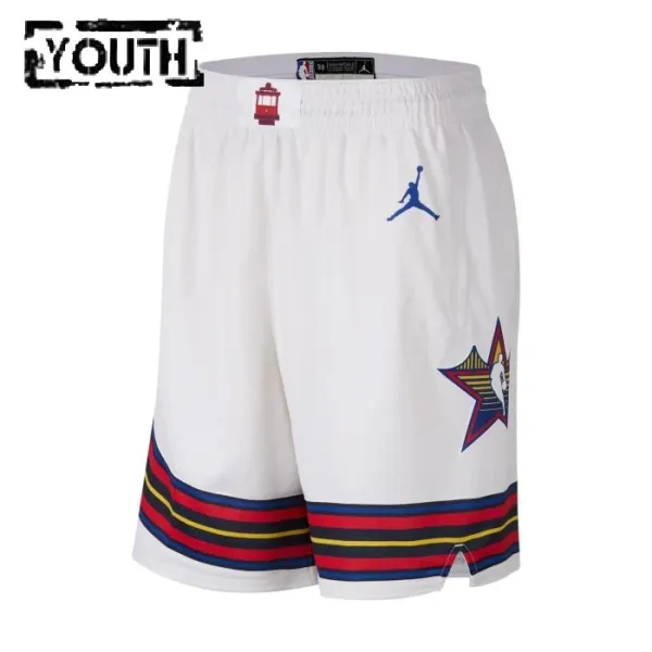 Pantaloncini Jordan All Star 2025 Swingman Bianco - Bambino