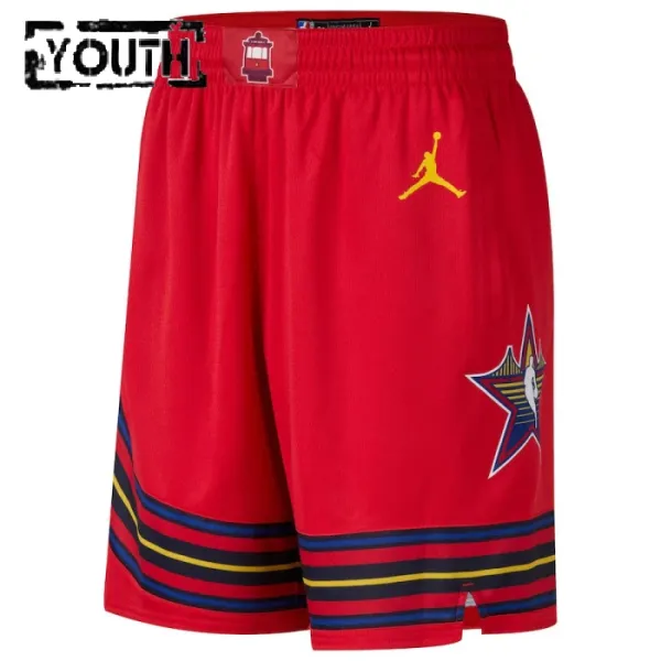 Pantaloncini Jordan All Star 2025 Swingman Rosso - Bambino