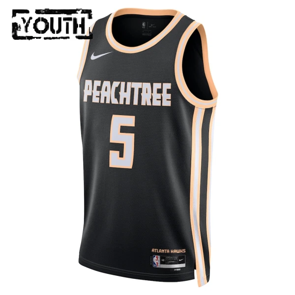 Maglia Atlanta Hawks Dyson Daniels City Edition 2025-26 Swingman Nero - Bambino