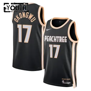 Maglia Atlanta Hawks Onyeka Okongwu City Edition 2025-26 Swingman Nero - Bambino