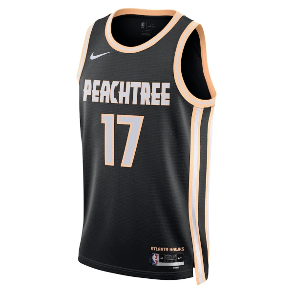 Maglia Atlanta Hawks Onyeka Okongwu City Edition 2025-26 Swingman Nero - Uomo