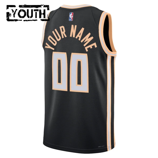 Maglia Atlanta Hawks Personalizzata City Edition 2025-26 Swingman Nero - Bambino
