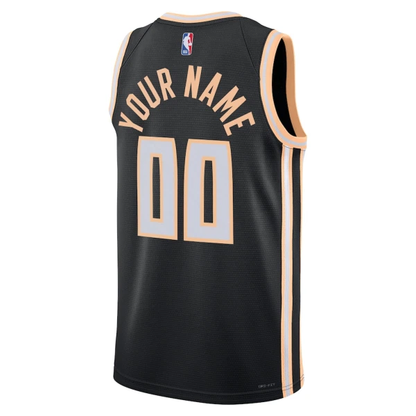 Maglia Atlanta Hawks Personalizzata City Edition 2025-26 Swingman Nero - Uomo