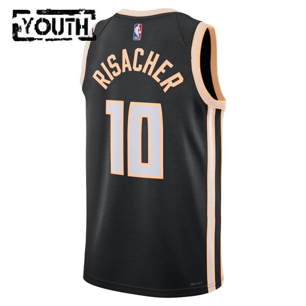 Maglia Atlanta Hawks Zaccharie Risacher City Edition 2025-26 Swingman Nero - Bambino