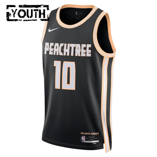 Maglia Atlanta Hawks Zaccharie Risacher City Edition 2025-26 Swingman Nero - Bambino