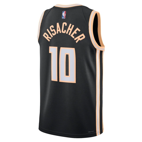 Maglia Atlanta Hawks Zaccharie Risacher City Edition 2025-26 Swingman Nero - Uomo