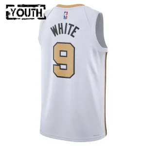 Maglia Boston Celtics Derrick White City Edition 2025-26 Swingman Bianco - Bambino