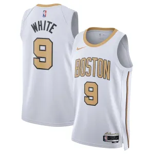 Maglia Boston Celtics Derrick White City Edition 2025-26 Swingman Bianco - Uomo