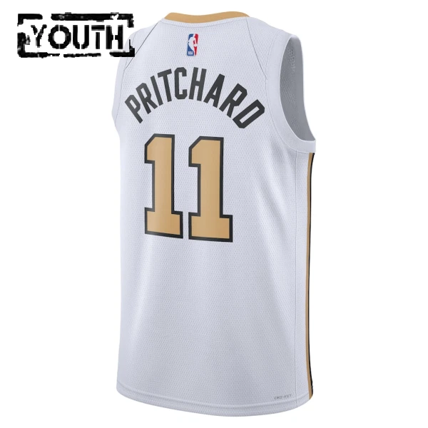 Maglia Boston Celtics Payton Pritchard City Edition 2025-26 Swingman Bianco - Bambino