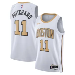 Maglia Boston Celtics Payton Pritchard City Edition 2025-26 Swingman Bianco - Uomo