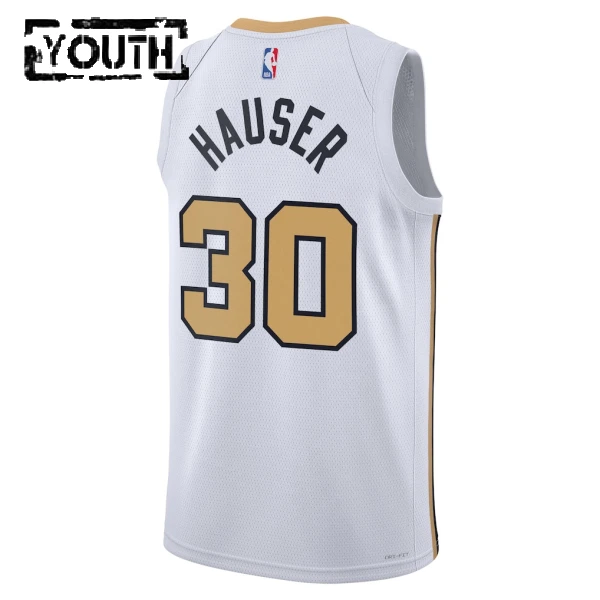 Maglia Boston Celtics Sam Hauser City Edition 2025-26 Swingman Bianco - Bambino