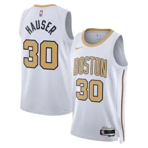 Maglia Boston Celtics Sam Hauser City Edition 2025-26 Swingman Bianco - Uomo