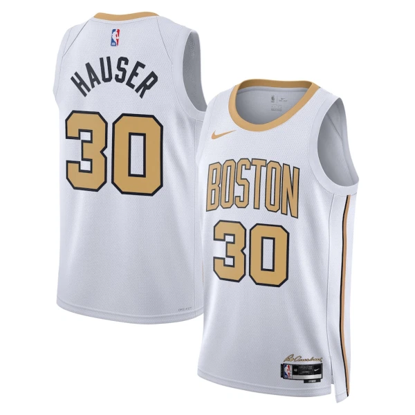 Maglia Boston Celtics Sam Hauser City Edition 2025-26 Swingman Bianco - Uomo