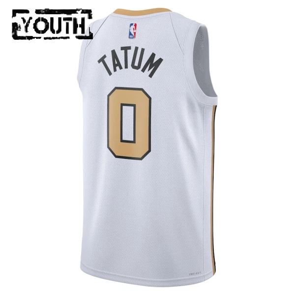 Maglia Boston Celtics Tatum City Edition 2025-26 Swingman Bianco - Bambino