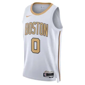 Maglia Boston Celtics Tatum City Edition 2025-26 Swingman Bianco - Uomo