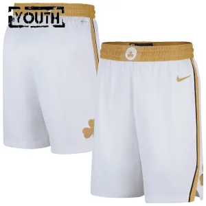 Pantaloncini Boston Celtics City Edition 2025-26 Swingman Bianco - Bambino