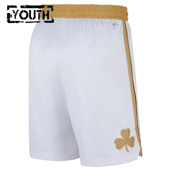Pantaloncini Boston Celtics City Edition 2025-26 Swingman Bianco - Bambino