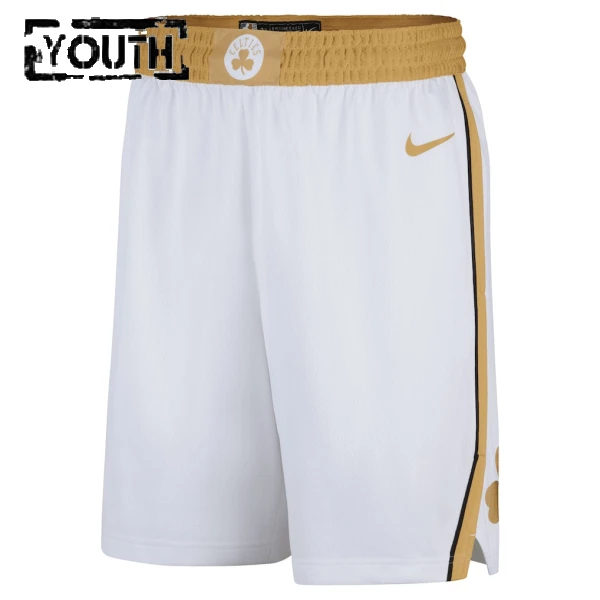 Pantaloncini Boston Celtics City Edition 2025-26 Swingman Bianco - Bambino