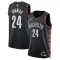 Maglia Brooklyn Nets Cam Thomas City Edition 2025-26 Swingman Nero - Uomo