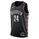 Maglia Brooklyn Nets Cam Thomas City Edition 2025-26 Swingman Nero - Uomo