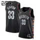 Maglia Brooklyn Nets Nic Claxton City Edition 2025-26 Swingman Nero - Bambino