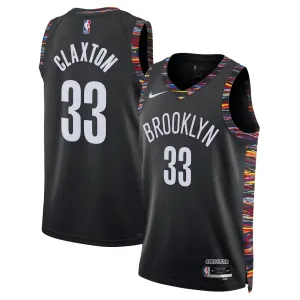 Maglia Brooklyn Nets Nic Claxton City Edition 2025-26 Swingman Nero - Uomo