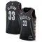 Maglia Brooklyn Nets Nic Claxton City Edition 2025-26 Swingman Nero - Uomo