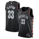 Maglia Brooklyn Nets Nic Claxton City Edition 2025-26 Swingman Nero - Uomo