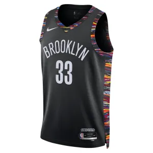Maglia Brooklyn Nets Nic Claxton City Edition 2025-26 Swingman Nero - Uomo