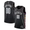 Maglia Brooklyn Nets Personalizzata City Edition 2025-26 Swingman Nero - Uomo