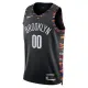 Maglia Brooklyn Nets Personalizzata City Edition 2025-26 Swingman Nero - Uomo