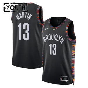 Maglia Brooklyn Nets Tyrese Martin City Edition 2025-26 Swingman Nero - Bambino