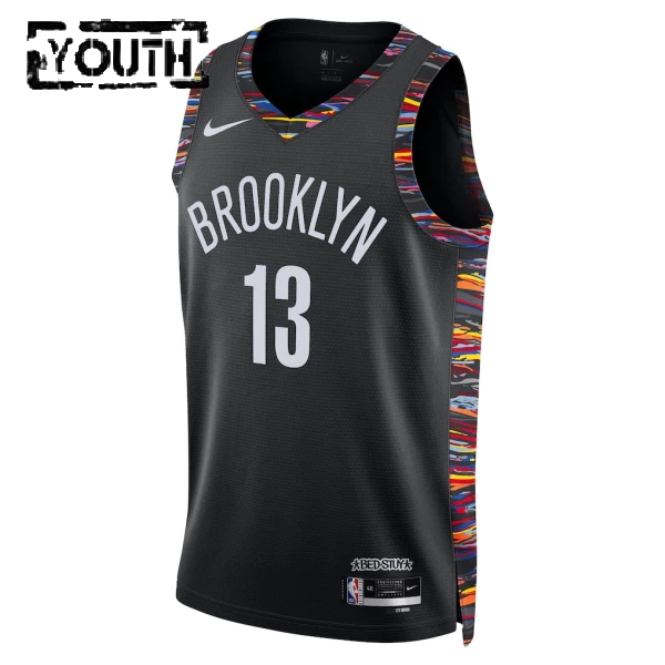 Maglia Brooklyn Nets Tyrese Martin City Edition 2025-26 Swingman Nero - Bambino